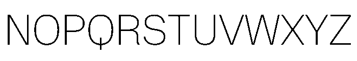 OnsiteArabic Extralight Instance Font UPPERCASE