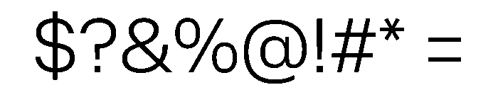 OnsiteArabic Light Instance Font OTHER CHARS