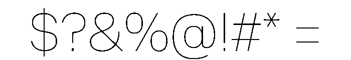 OnsiteArabic Thin Instance Font OTHER CHARS