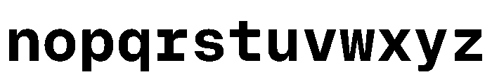 OnsiteMono Bold Instance Font LOWERCASE
