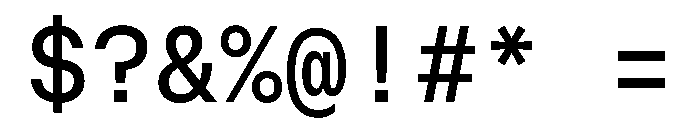 OnsiteMono Book Instance Font OTHER CHARS