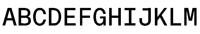 OnsiteMono Book Instance Font UPPERCASE