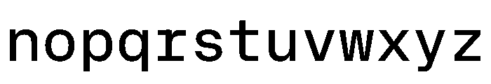 OnsiteMono Book Instance Font LOWERCASE