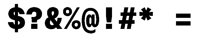 OnsiteMono Extrabold Instance Font OTHER CHARS