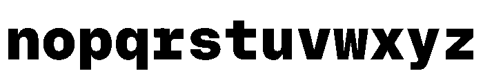 OnsiteMono Extrabold Instance Font LOWERCASE