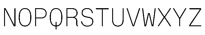 OnsiteMono Extralight Instance Font UPPERCASE