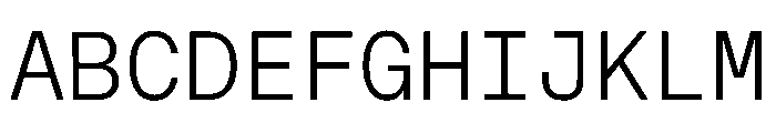 OnsiteMono Light Instance Font UPPERCASE