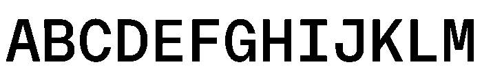 OnsiteMono Medium Instance Font UPPERCASE