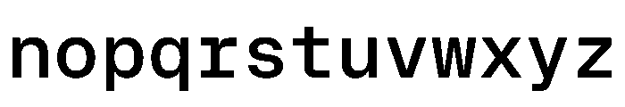 OnsiteMono Medium Instance Font LOWERCASE