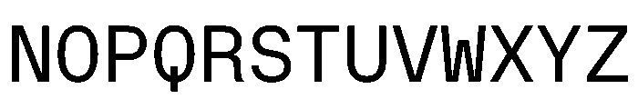 OnsiteMono Regular Instance Font UPPERCASE