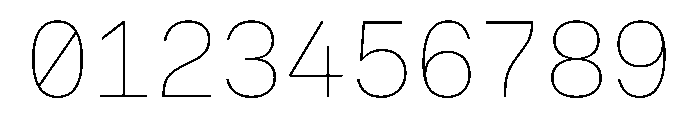 OnsiteMono Thin Instance Font OTHER CHARS