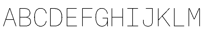 OnsiteMono Thin Instance Font UPPERCASE