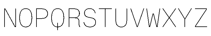 OnsiteMono Thin Instance Font UPPERCASE