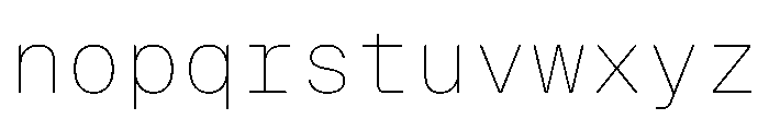 OnsiteMono Thin Instance Font LOWERCASE