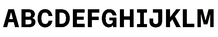 OnsiteSemiMono Bold Instance Font UPPERCASE