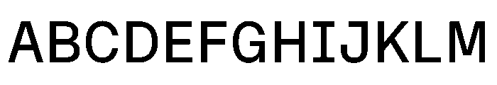 OnsiteSemiMono Book Instance Font UPPERCASE