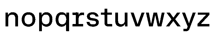 OnsiteSemiMono Book Instance Font LOWERCASE