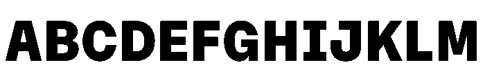 OnsiteSemiMono Extrabold Instance Font UPPERCASE