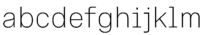 OnsiteSemiMono Extralight Instance FONT