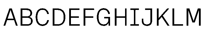 OnsiteSemiMono Light Instance Font UPPERCASE