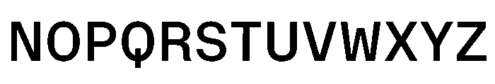 OnsiteSemiMono Medium Instance Font UPPERCASE