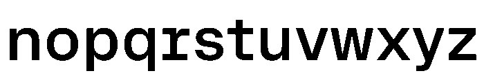 OnsiteSemiMono Medium Instance Font LOWERCASE