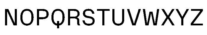 OnsiteSemiMono Regular Instance Font UPPERCASE