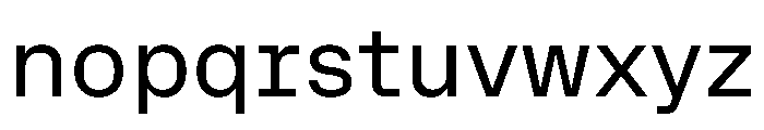 OnsiteSemiMono Regular Instance Font LOWERCASE