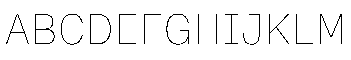 OnsiteSemiMono Thin Instance Font UPPERCASE