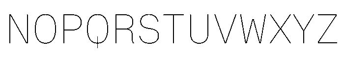 OnsiteSemiMono Thin Instance Font UPPERCASE