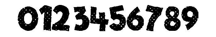 One Nine Nine Four Halftone Font OTHER CHARS