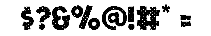 One Nine Nine Four Halftone Font OTHER CHARS
