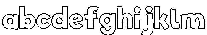 One Nine Nine Four Outline FONT
