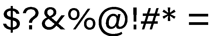 Oook Variable Regular Font OTHER CHARS