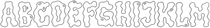 Ooze Gloom Outline otf (400) Font UPPERCASE