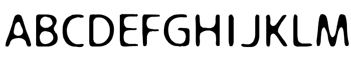 oozing Font UPPERCASE
