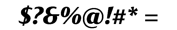 Optima Nova Bold Italic Font OTHER CHARS