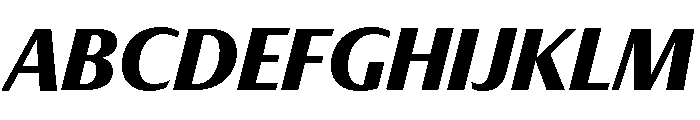 Optima Nova Bold Italic Font UPPERCASE
