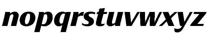 Optima Nova Bold Italic Font LOWERCASE