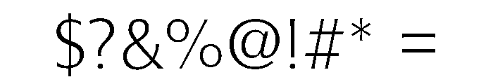 Optima Nova Extra Light Font OTHER CHARS
