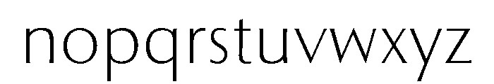 Optima Nova Extra Light Font LOWERCASE