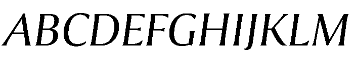 Optima Nova Italic Font UPPERCASE
