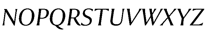 Optima Nova Italic Font UPPERCASE