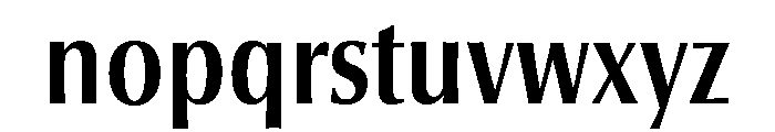 Optima Nova LT Pro Bold Condensed Font LOWERCASE