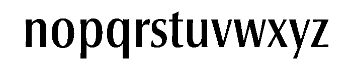 Optima Nova LT Pro Demi Condensed Font LOWERCASE