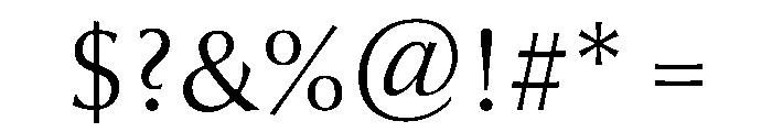 Optima Nova LT Pro Titling Initials Font OTHER CHARS