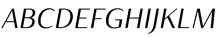 Optima Nova Light Italic Font UPPERCASE