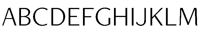 Optima Nova Light Font UPPERCASE