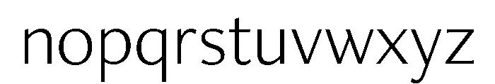 Optima Nova Light Font LOWERCASE