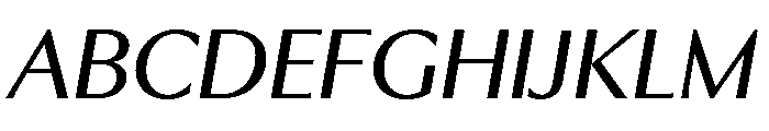 Optima Nova Medium Italic Font UPPERCASE